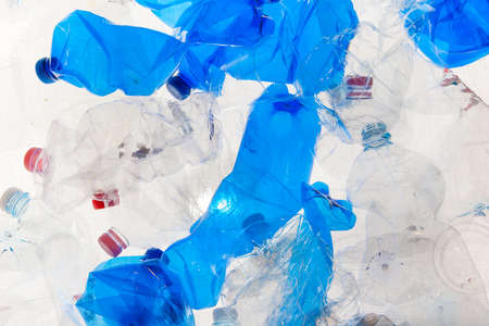 Empty plastic bottlesの写真素材