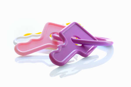  toy over a white backgroundの写真素材