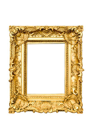 golden frameの写真素材