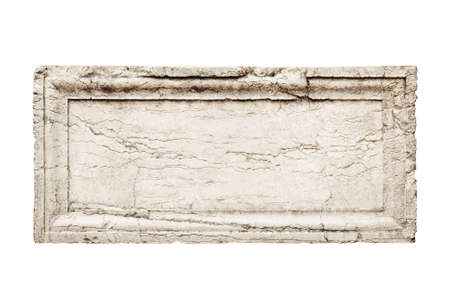 ancient stone slab with carved frameの写真素材