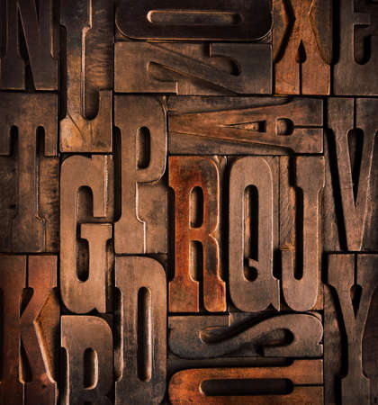 old wooden type backgroundの写真素材