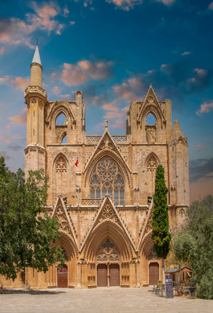 Cathedral of Our Lady of the Assumption of the Blessed Virgin Mary in Tarragona, Spainの写真素材