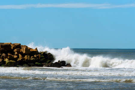 Marine landscape in Mar del Plataの写真素材