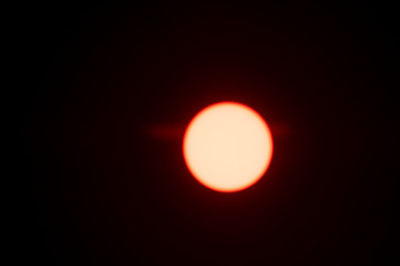 Infrared photography of the sun