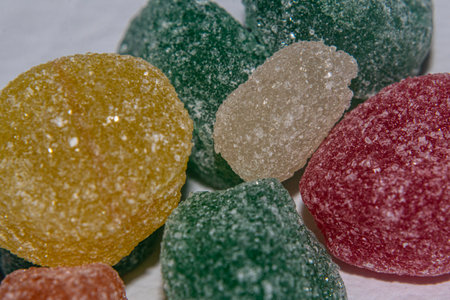 Sweets on a white background