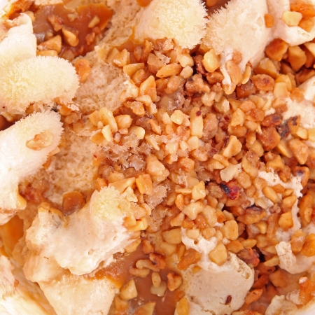 nut ice cream の写真素材