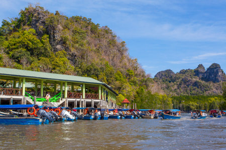 Langkawi, Malaysia - January 30, 2020: A Mangrove Forest is a very beautiful view and popular...