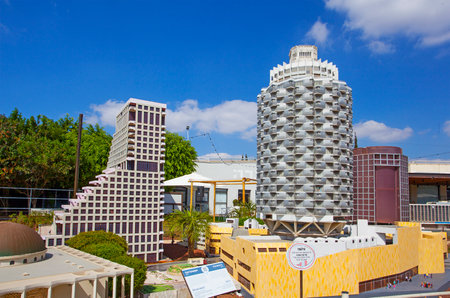 LATRUN, ISRAEL - 10 OCTOBER 2017: Museum of miniature architectural landmarks of Israel in the open...