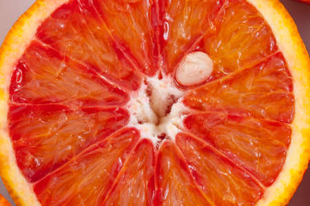 Red sicilian orange close-up background