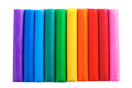 Colorful bright plasticene for creativity