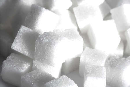 White sugar cubesの写真素材
