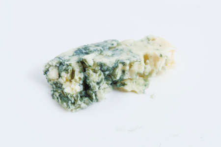 Fresh aromatic blue cheese isolated on the white backgroundの写真素材