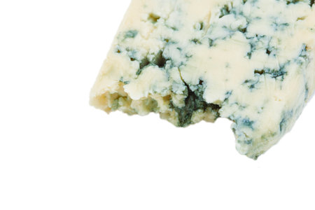 Fresh aromatic blue cheese isolated on the white backgroundの写真素材