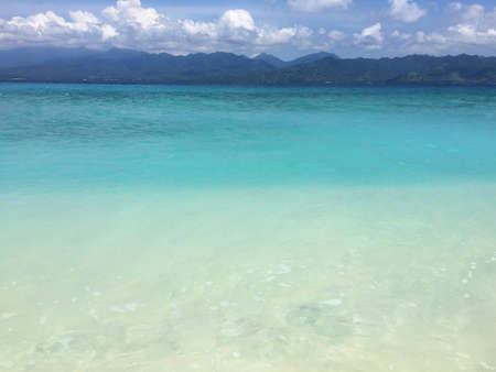 Amazing Bali Sea water on the Gili Meno island seacostの写真素材