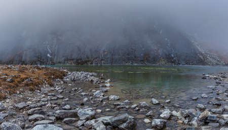 First Gokyo lake with clear water, Nepal
