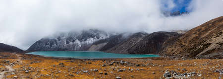 Gokyo lakes in Nepalの写真素材