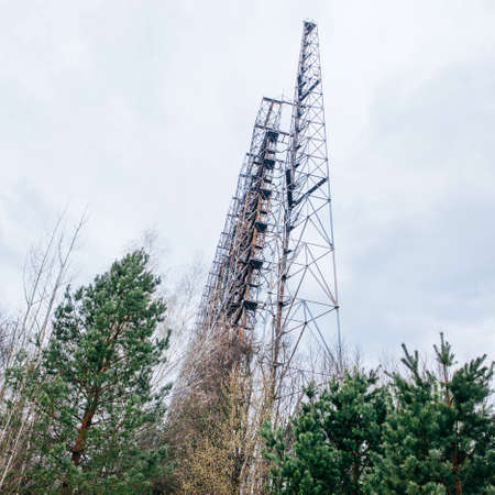 Duga was a Soviet over-the-horizon (OTH) radar system. Military antenna in Chernobyl, Tour to Chernobyl and Pripyatの写真素材