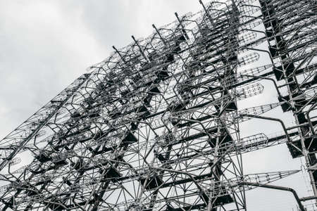 Duga was a Soviet over-the-horizon (OTH) radar system. Military antenna in Chernobyl, Tour to Chernobyl and Pripyatの写真素材