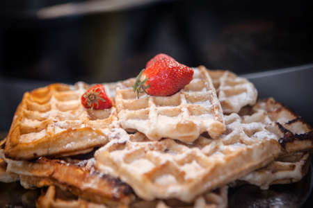 Belgian wafflesの写真素材
