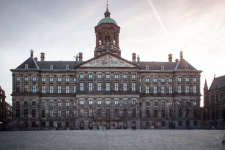 Royal Palace (Dutch: Koninklijk Paleis) in the city of Amsterdam, Netherlands, 17th century...