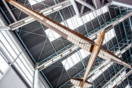 LE BOURGET,  PARIS, FRANCE - OCTOBER 8, 2016 : Old Retro Airplane in the Museum of comonautic and aviation Le Bourget in Parisのeditorial素材