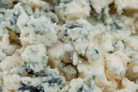 Close up of blue cheese. Cheese backgroundの写真素材