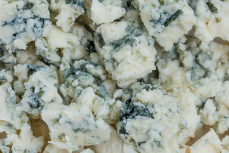 Close up of blue cheese. Cheese backgroundの写真素材