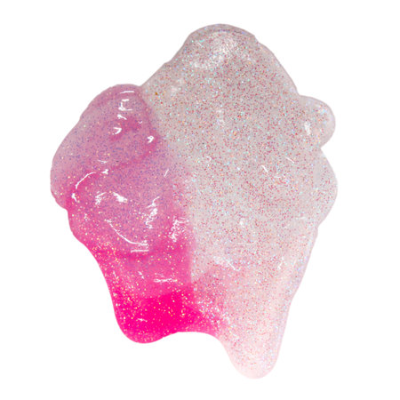 the pink nail polish isolatedの写真素材