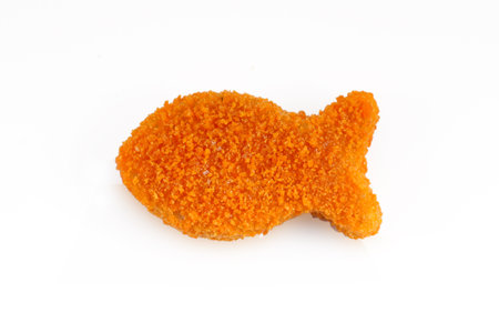 Fishcakes isolated on whiteの写真素材