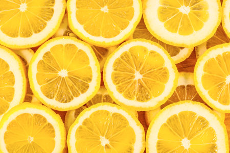 detail of lemon slices imageの写真素材
