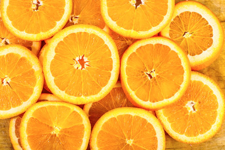 Healthy food, background. Orangeの写真素材