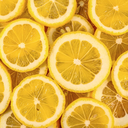 detail of lemon slices imageの写真素材