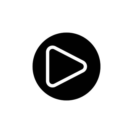 Start button icon in trendy line style design. Vector graphic illustration. Get started button symbol for website, logo, app and interface design. Black icon vector designのイラスト素材