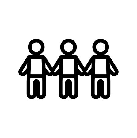 organization icon or logo design isolated sign symbol vector illustration - High quality black outline style vector icon collection. Icon Designのイラスト素材