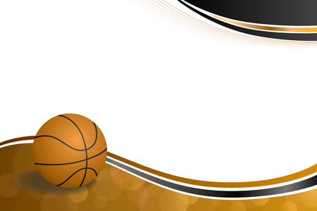 Background abstract orange black sport basketball ball illustration vectorのイラスト素材