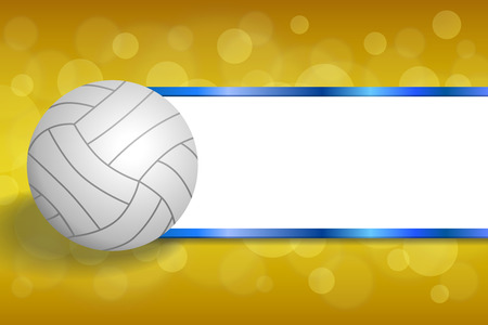 Background abstract volleyball blue yellow ball strips frame illustration vectorのイラスト素材