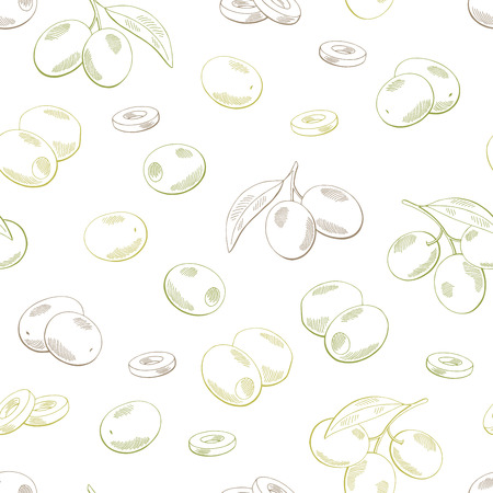 Olive graphic backgroundのイラスト素材