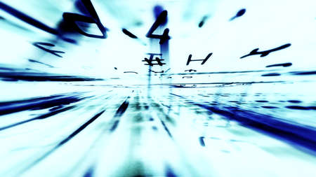 Futuristic screen technology with data and abstract pixel streaks 
