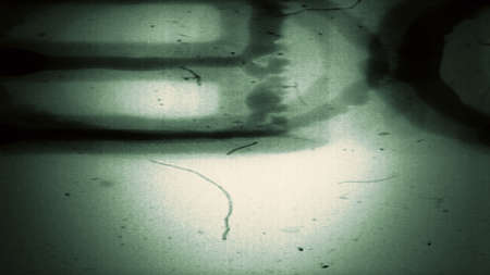Film Leader - Film leader frame with writing, hairs, dirt and dust.