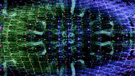 Future Tech - Futuristic technology screen with abstract streaming pixel effects.