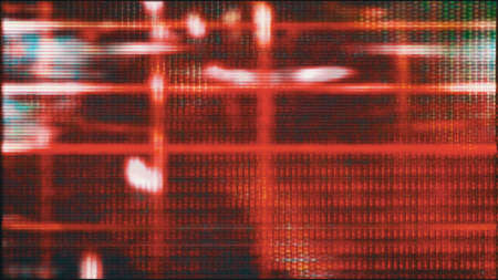 Futuristic, video screen display pixels creating abstract imagery.の写真素材