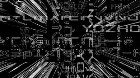 Streaming digital data abstraction 10554 from a series of futuristic tech imagery.