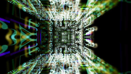 Futuristic technology screen 10672 from a series of abstract future tech imagery.
