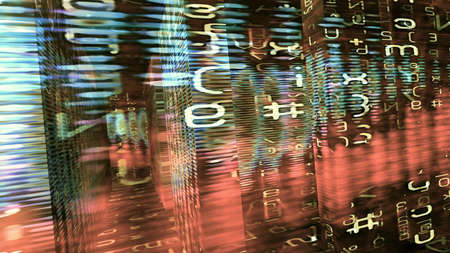 Conceptual futuristic technology digital light abstraction. High resolution illustration 10784.