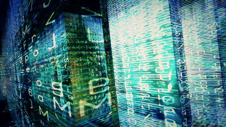 Conceptual futuristic technology digital light abstraction. High resolution illustration 10845.の写真素材