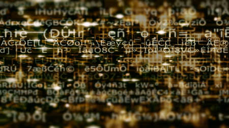 Futuristic technology screen 10934 from a series of abstract future tech imagery.