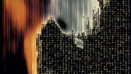 Streaming digital data abstraction 10945 from a series of futuristic tech imagery.