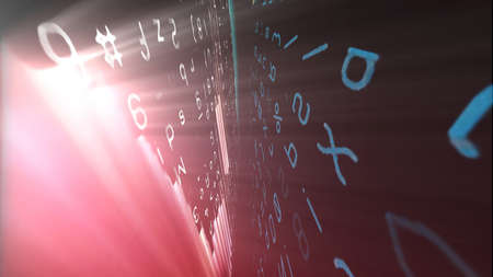 Conceptual futuristic technology digital light abstraction. High resolution illustration 10956.の写真素材