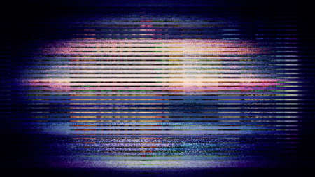 Futuristic, video screen display pixels creating an abstract pattern. From a series of abstract future tech imagery.の写真素材