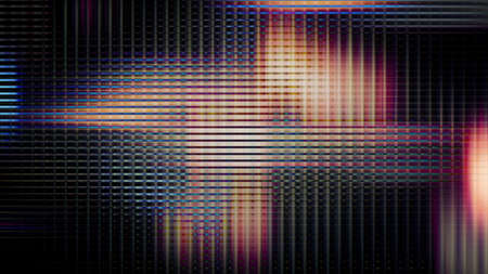 Futuristic, video screen display pixels creating an abstract pattern. From a series of abstract future tech imagery.の写真素材